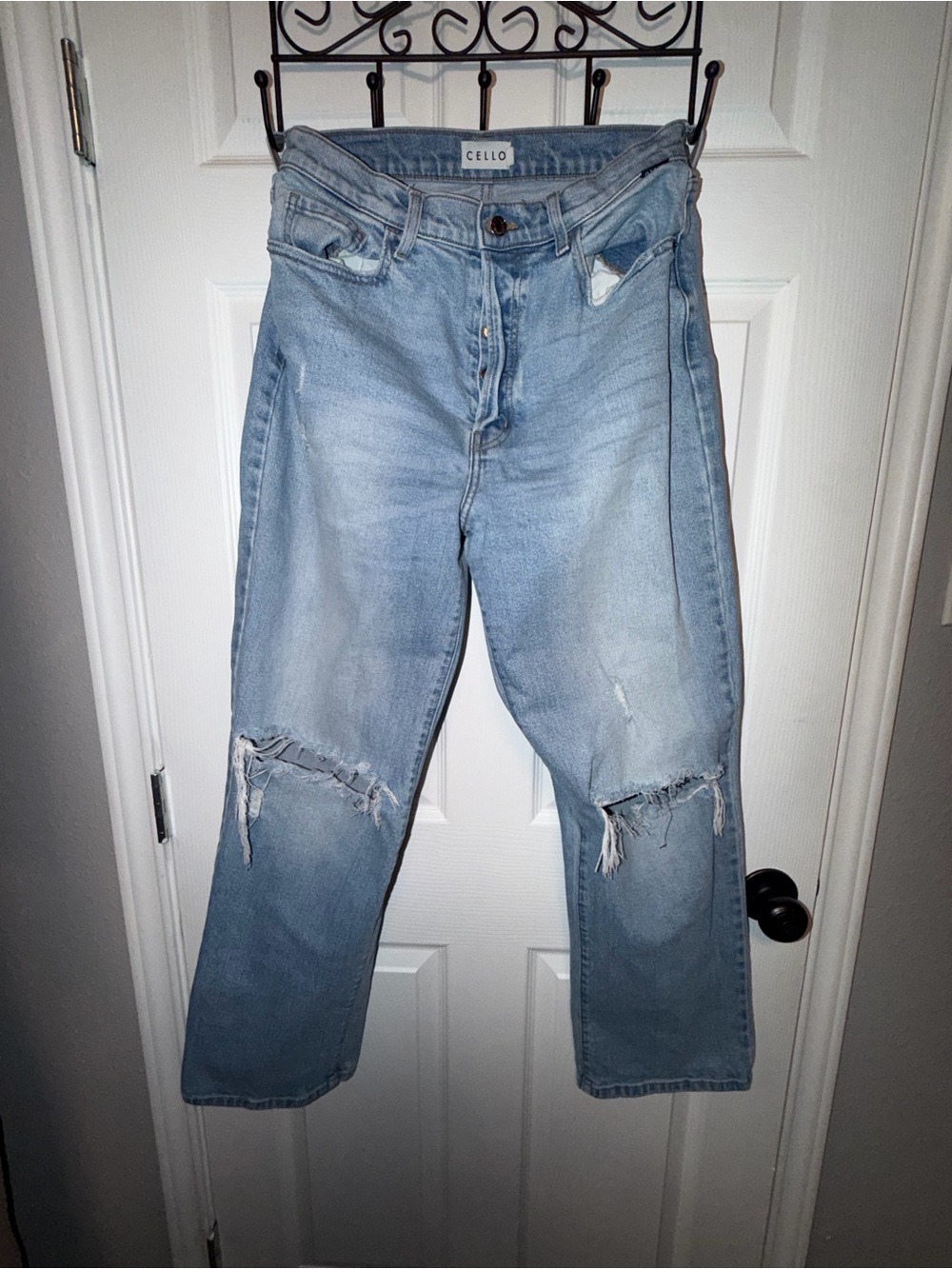CELLO Light Blue Ripped Relaxed Women’s Jeans